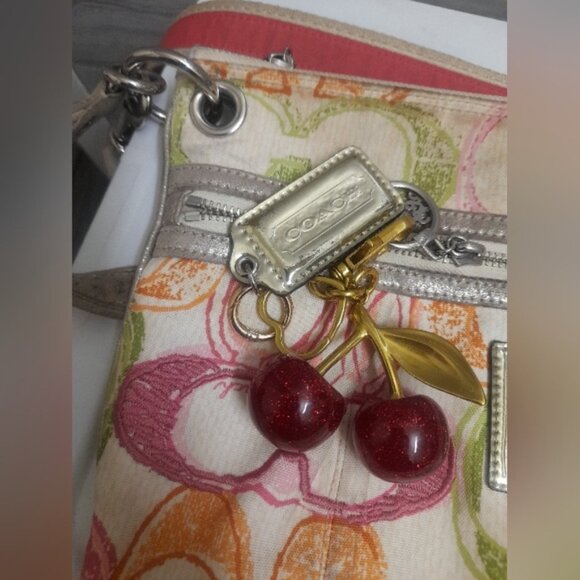 Cherry Bag Charm Keychain Bag Charm Set - Picture 2 of 13